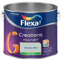 Flexa - Creations Muurverf Extra Mat - Celadon Mint - Mengverf - 2,5 L
