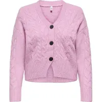 ONLY Gebreid vest 'RIO' orchidee