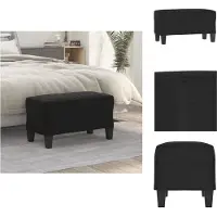 vidaXL Bankje 70x35x41 cm microvezelstof zwart
