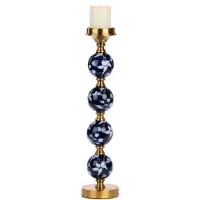 Goodwill - Kaarsenhouder - Blauw - H49 cm