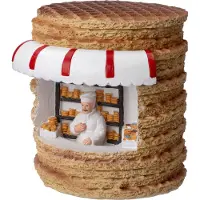 Intratuin Kerstdorpminiatuur Stroopwafelkraam 10,2 X 12 X 11 Cm
