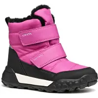 Geox TREKKYUP ABX TIENERS - FUCHSIA/ZWART - Maat 32