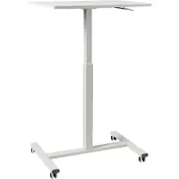 Beliani ACADEMIA - Verstelbare laptoptafel - Wit - 65 x 48 cm - Vezelplaat