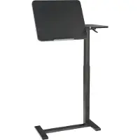 Beliani SCHOLA - Verstelbare laptoptafel - Zwart - 70 x 40 - Vezelplaat