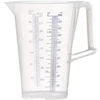 Pressol maatbeker 2l blauw bedrukte schaal PP - 7083