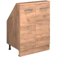 Vicco R-Line Keukenkast voor schuine wand – 60 cm met 2 deuren Krachtige eik goud