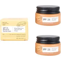 UpCircle Zonnebrand crème - SPF 25 – Upcycled frambozen – Face - UVA - UVB Filters - 20 ML - 2 stuks