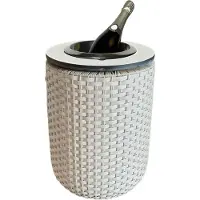 COOTAB Cooler Table 4-in-1 Loungetisch mit Edelstahl-Kühler London 50 cm