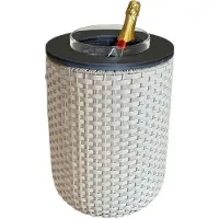 COOTAB Cooler Table 4-in-1 Loungetisch mit Acryl-Kühler London 50 cm