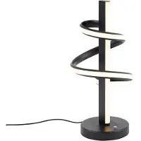 QAZQA Design tafellamp zwart incl. LED dimbaar met 3-standen schakelaar - Rolla