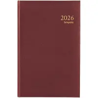Brepols Saturnus kort Lima Agenda 2027 Speciaal 1 Dag per pagina Duits, Engels, Frans, Nederlands Bordeauxrood 0,216,1256,04,6,0