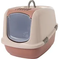 Savic kattenbak nestor jumbo champagne roze/terracotta - 66,5x48,5x46,5 cm
