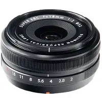 Fujifilm Objectif hybride Fuji XF 18mm f/2 R Noir