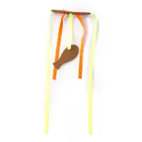 Martin kattenspeelgoed leana kicker met catnip gerecycled assorti 45x6,5x2 cm