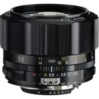 Voigtländer Nokton 55mm f/1.2 Nikon AI-S SLII-s objectief Zwart