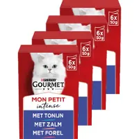 Gourmet Mon Petit Intense - kattenvoer natvoer - Vis - 24 x 50 g