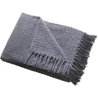 Ulster Weavers Plaid deken - Hayden - - Antraciet - 130 cm x 180 cm