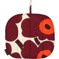 Marimekko Pieni Unikko Pannenlap Rood / Vanille / Wijnrood - Pannenlappen & ovenwanten Katoen Red - 75652