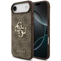 GUESS 4G Metal Logo Backcover voor de Apple iPhone Air - Bruin