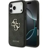 GUESS 4G Metal Logo Backcover voor de Apple iPhone 17 Pro Max - Zwart