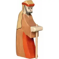 Holztiger Houten figuur - - Herder met stok 2 - Voor kinderen vanaf 3 jaar
