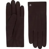 Roeckl Vingerhandschoenen 'COBURG TOUCH' kastanjebruin / chocoladebruin / donkerbruin