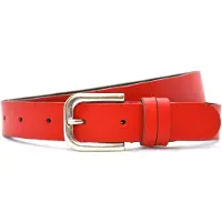 Timbelt Fashion Leren Riem 3 cm Rood