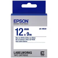 Epson LK-4WLN standard tape blauw op wit 12mm (origineel)