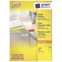 Avery Zweckform Zweckform 3459 universele etiketten A4 105 x 148 mm geel (400 etiketten)