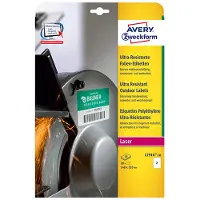 Avery ultra resistente etiketten voor buiten ft 210 x 148 mm (b x h), doos van 20 etiketten