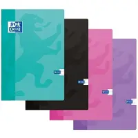 Oxford gelijnd schrift A4 assortiment 5 stuks 60 vellen
