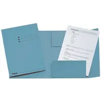 Esselte Manilla 3-klepsmap 1033302 A4 Blauw Gerecycled Karton 250 Vel 24 x 31,8 x 2 cm 50 Stuks