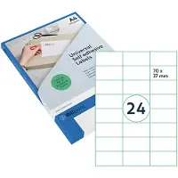 Rillprint Etiket 70x37mm mat transparant 600 etiketten