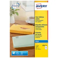 Avery Huismerk J8563-25 Inkjet Etiket 99,1x38,1