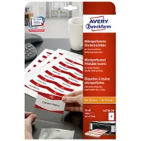 Avery zelfklevende etiketten 40 x 75 mm wit