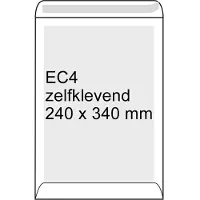 Diversen Bordrug envelop wit 240 x 340 mm - EC4 zelfklevend (100 stuks)