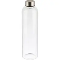 White Label APS drinkfles van glas transparant 1000 ml