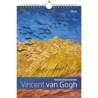 Studio Colori Verjaardagskalender Van Gogh - Wandkalender A4 - Niet jaargebonden - Verjaardagskalender volwassenen staand