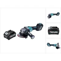 Makita GA 023 GM1 accu haakse slijper 40 V max. 125 mm borstelloos XGT + 1x accu 4,0 Ah - zonder oplader