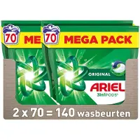 Ariel 2x 3in1 Wasmiddel Pods Original 70 Stuks