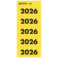 Leitz Jaartal Etiketten 1426 Klevend 2026 Geel 6 x 2,55 cm 100 Stuks