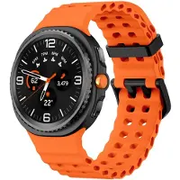 Strap-it Ocean siliconen bandje met gespsluiting geschikt voor Samsung Galaxy Watch 9 (40/44mm) / Watch 8 (40/44mm) / 8 Classic (46mm) - oranje