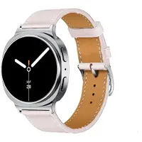 Strap-it Classic leren bandje met gespsluiting geschikt voor Samsung Galaxy Watch 9 (40/44mm) / Watch 8 (40/44mm) / 8 Classic (46mm) - roze
