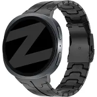 Bandz Titanium band ‘Iron’ - Hoogwaardig titanium bandje geschikt voor Samsung Galaxy Watch 9 (40/44mm) / Watch 8 (40/44mm) / 8 Classic (46mm) - Inclusief inkort set (zwart)