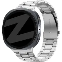 Bandz Stalen band ‘Deluxe’ - Hoogwaardig metalen bandje geschikt voor Samsung Galaxy Watch 9 (40/44mm) / Watch 8 (40/44mm) / 8 Classic (46mm) - Inclusief inkort set (zilver)