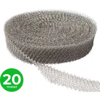 VerminBuster Muizengaas 20 meter x 5cm - Rattengaas - RVS Weringsgaas - Stootvoegroostergaas