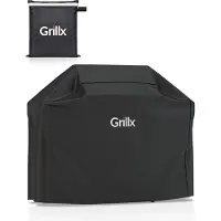 GrillX Barbecue Hoes - 145 x 61 x 117cm - BBQ Hoes Waterdicht - Beschermhoes Inclusief Trekkoord - BBQ Accesoires