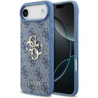 GUESS 4G Metal Logo Backcover voor de Apple iPhone Air - Blauw