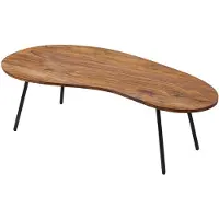 Wohnling Salontafel KASI sheeshamhout zwart 122x63 cm - WL5.617