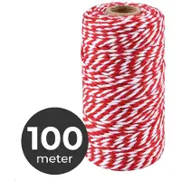 GrillX Slagerstouw 100 meter - Keukentouw 2mm - Extra sterk Rolladetouw - Bindtouw - BBQ Accesoires